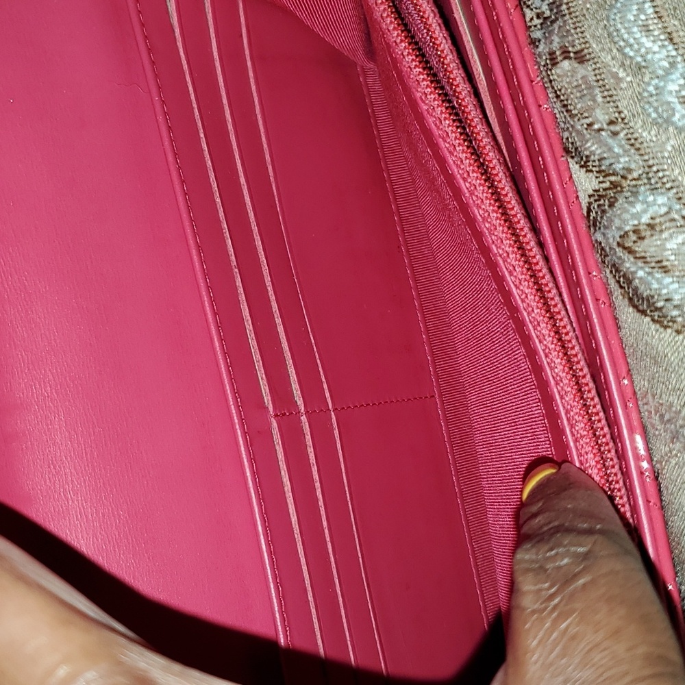EUC Chanel long flap wallet in patten Hot Pink. - Picture 5 of 11